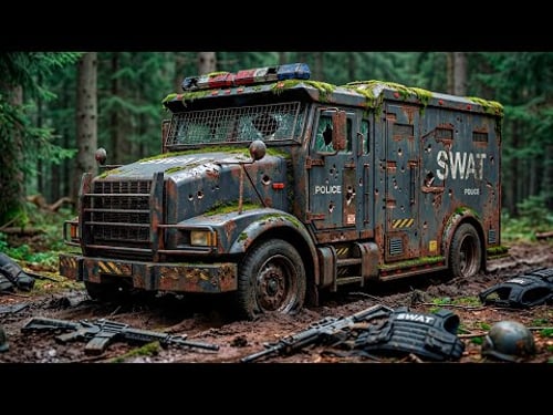 FULLY Restoration of Abandoned SWAT TRUCK | Restoring FORGOTTEN Tactical Van 40 Years