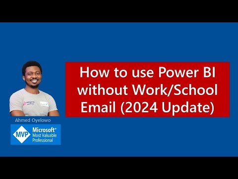 How to use Power BI without Work/School Email (2024 Update)