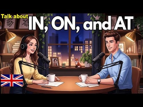 How to Use IN, ON & AT in English | Easy English Conversation & Shadowing Practice