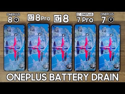 EXTREME ONEPLUS BATTERY DRAIN - OnePlus 8T vs OnePlus 8 Pro / OnePlus 8 / OnePlus 7 Pro / OnePlus 7T