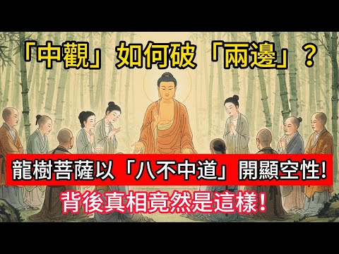 「中觀」如何破「兩邊」?龍樹菩薩以「八不中道」開顯空性!背後真相竟然是這樣!#佛學 #正能量 #菩提解脫道 #佛教文化 #佛教故事 #人生感悟