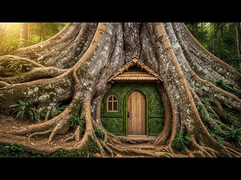 Man Builds Dream House in Giant Tree Trunk in 15 Days