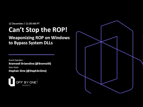 Can't Stop the ROP: Weaponizing ROP on Windows to Bypass System DLLs