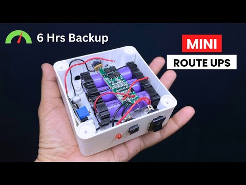 How to Make Mini UPS For WiFi Router Auto switching | 6 hours backup