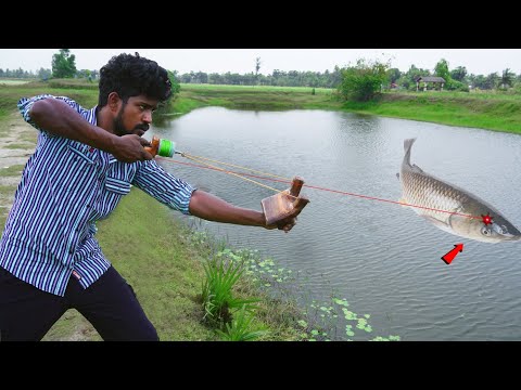 Fish Hunting with Laser Sling Shot | மீன் பிடிக்கலாம் வாங்க.! Fishing | Mr.Village Vaathi