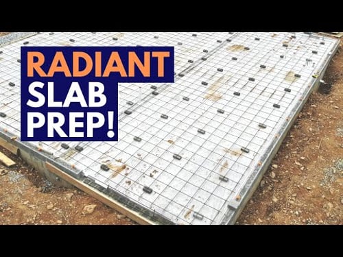 Slab Prep for Radiant Heat | Insulation, Vapor Barrier & Rebar