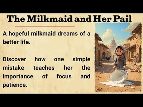 The Milkmaid and Her Pail ll Graded Reader ll Learn English By Reading
