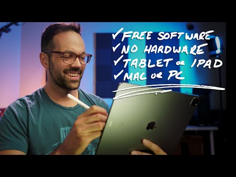 Write over LIVE video with (iPad/tablet/PC/Mac/Linux) on (Zoom/Teams/Meet) for Online Teaching