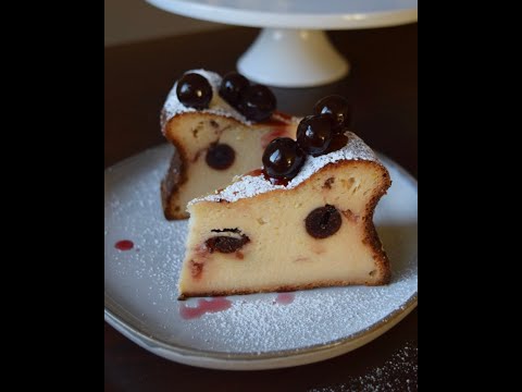 Italian Ricotta Cheesecake, recipe with Amarena cherries.