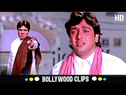 निकल जा! दोबारा इस घर की दहलीज पर कदम रखा तो... | Swarg मूवी का दर्दभरा सीन | Govinda, Rajesh Khanna
