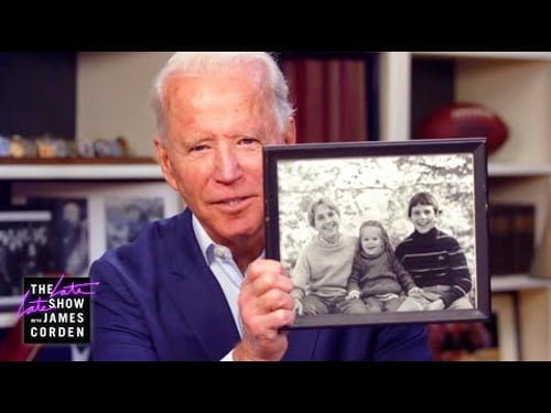 Vice President Joe Biden Gets Emotional w/ Family Photos