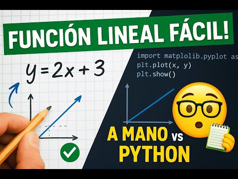Función Lineal Explicada con Ejemplos + Python | Cálculo