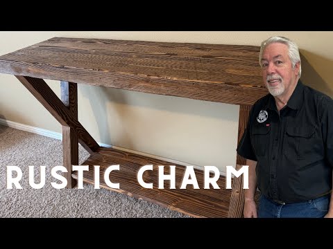 Turning HOME DEPOT 4x4's Into A Rustic Entry Table