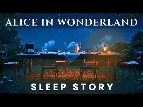 Alice in Wonderland The Quiet Tea Garden 🌙 Cozy Sleep Story for Adults
