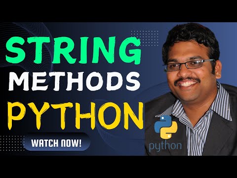 STRING METHODS & OPERATIONS || BUILT-IN STRING FUNCTIONS - PYTHON PROGRAMMING