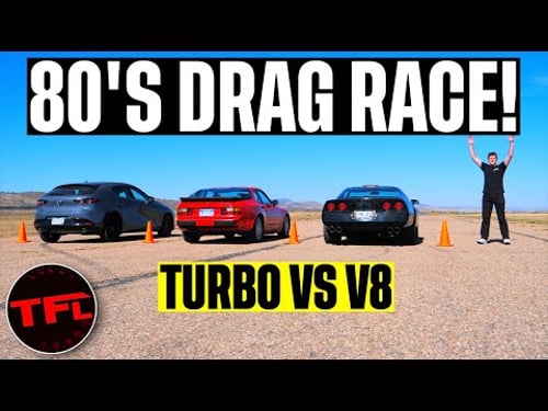 V8 vs Turbo vs CHEAP New Car Drag Race | You Won't Believe How A Corvette and 944 TURBO Stack Up