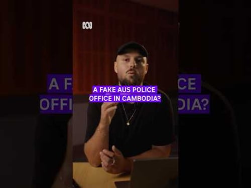A fake Australian police office in Cambodia? #Scammers #AFP #ScamAlert #cambodia