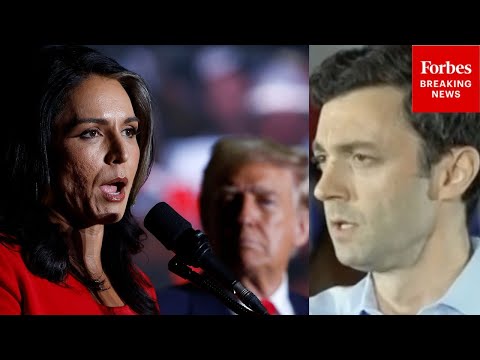 'They Made A Big Mistake...': Ossoff Doesn't Hold Back On Gabbard, Trump Over Fulton County Raid