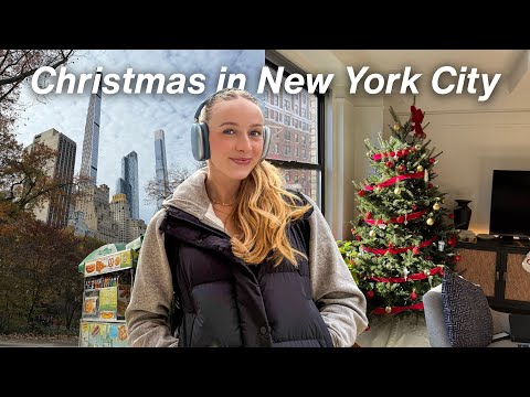 Our Cozy NYC Christmas Vlog | Tree Shopping, Decorating & Hosting