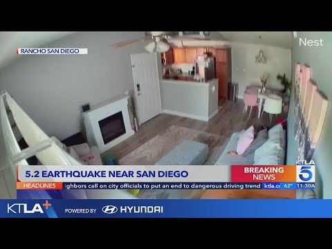 Videos show shaking from 5.2 quake that struck near San Diego