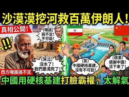 沙漠挖河救百萬伊朗人!西方嘲諷搞不定,中國用硬核基建打臉霸權,太解氣