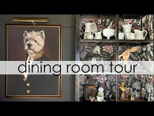 Dark Academia Dining Room Tour
