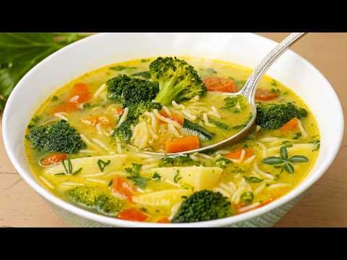 Diese Gemüsesuppe hat mir den Magen gerettet! Jetzt koche ich jeden Tag Suppe!