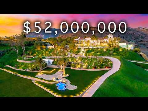 Touring a $52M Malibu Mountain Mansion on 30 Acres of Land!