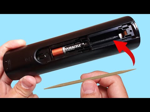 Just Put a Common Toothpick in The Remote Control and You Will Be Amazed! How To Fix Remote Control!