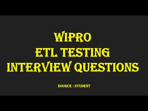 Wipro ETL Testing Interview Questions: 4-5 Years Experience Guide