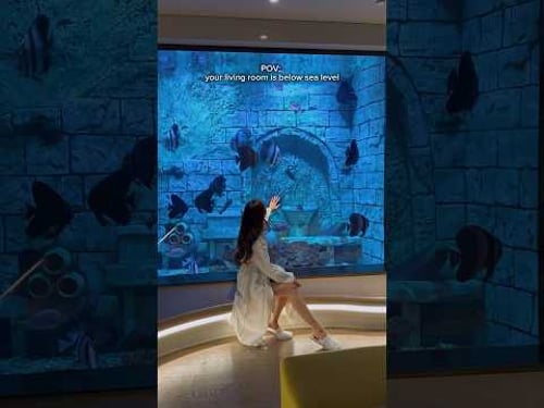 IN ROOM AQUARIUM the first hotel below sea level Shanghai Intercontinental Wonderland