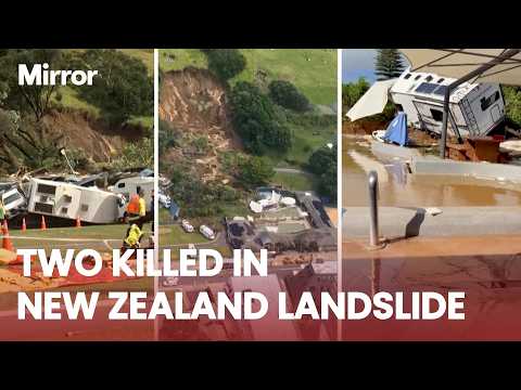 Two killed and children missing after deadly New Zealand landslide rips through campsite
