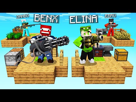 ONE BLOCK mit WAFFEN in Minecraft