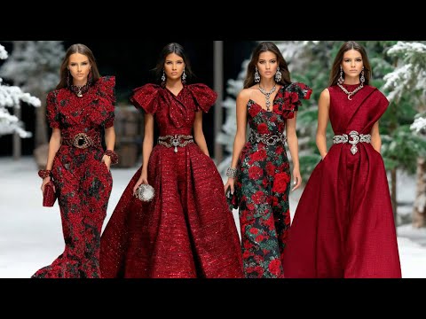 Elegant CHANEL Winter 2025 Romantic Red Dresses Inspiration — Beautiful Timeless Feminine Fashion