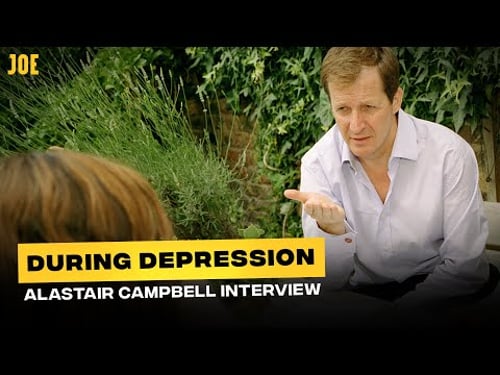 In a depressive episode, Alastair Campbell talks self-harm, addiction and happiness