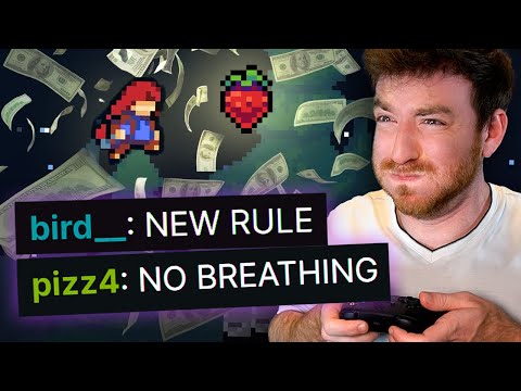 Celeste Speedrun, but there's a random disaster every 5 minutes