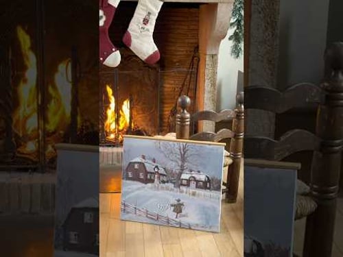 One of my favorite flea market finds - a 1996 painting. Soon available through Maison Amaranth.