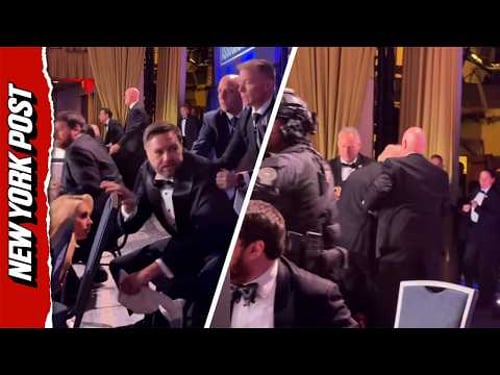 JD Vance Rushed Off Stage Before Trump As White House Correspondents' Dinner Shooting Sparks Panic