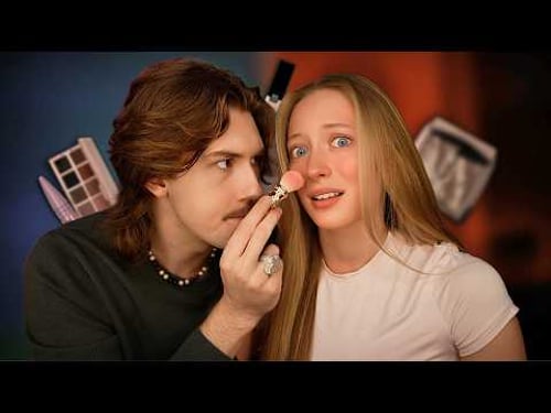 Cooper TRIES To Do My Makeup