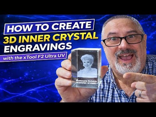 I Turned a 2D Photo Into a 3D Crystal Engraving and It's Insane