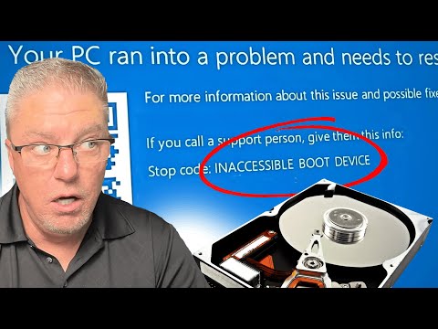 How to FIX "boot device inaccessible" error