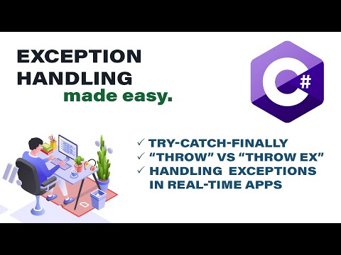 Exception Handling in C# .Net made easy! | Try Catch Finally | Throw | Throw ex | Codelligent