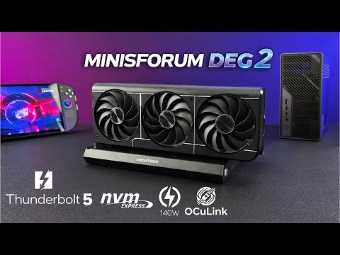 The eGPU we’ve been waiting for! Minisforum DEG2 Hands On First Look!