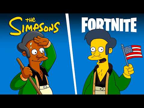 69 Easter Eggs in Fortnite X Simpsons