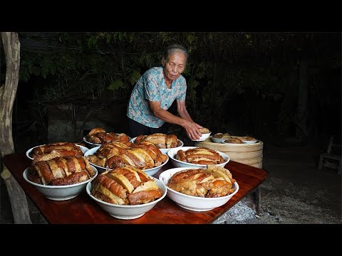 Use 300 yuan to buy meat and taro to make traditional food|广西 food|玉林阿婆