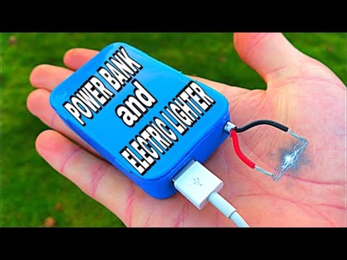 How to make power bank and electric lighter at home 2 in 1 DIY