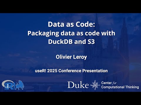 Data as code, packaging data as code with duckdb and S3 - Olivier Leroy