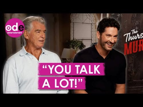 Pierce Brosnan Labels Tom Ellis A 'Chatty Cathy' | The Thursday Murder Club