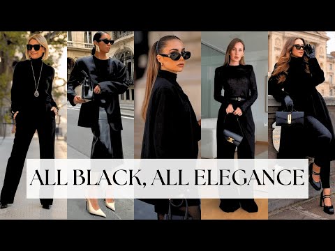 7 All-Black Looks Every Sophisticated Woman Over 60 Should Try for Timeless Elegance!