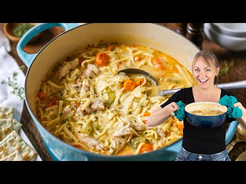 My Favorite Creamy Chicken Noodle Soup for Cold Weather